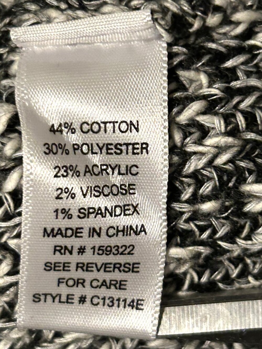 Evereve black & white cardigan, size XS - Picture 5 of 5